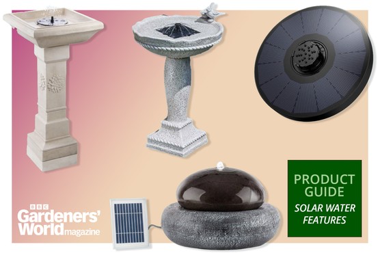 BBC Gardeners' World Product Guide solar water features