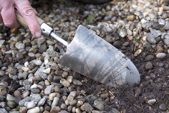 Mulches and mulching - gravel mulch around plants