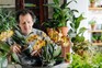 Monty repotting moth orchid 'Lad Vegas'