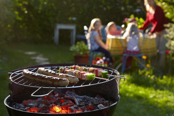 Barbecuing in the garden. Getty Images