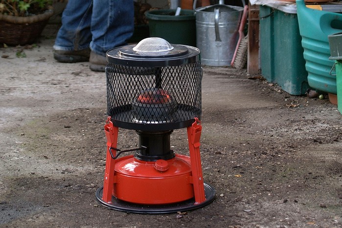 A greenhouse heater