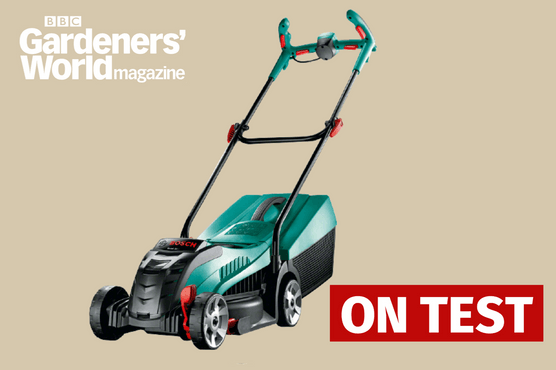 Bosch-Rotak-32-Li-cordless-lawn mower review BBC Gardeners' World magazine