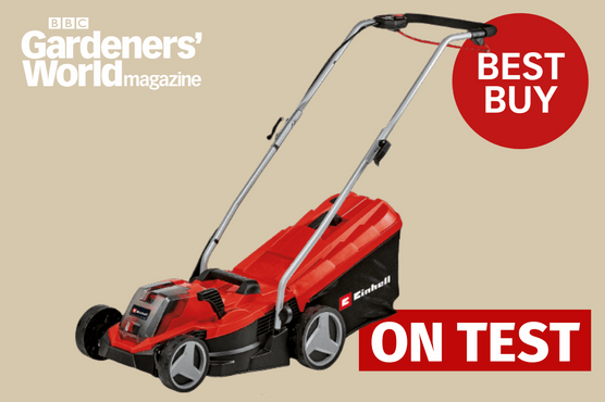 Einhell GE-CM 18/33 Li cordless mower review BBC Gardeners' World magazine